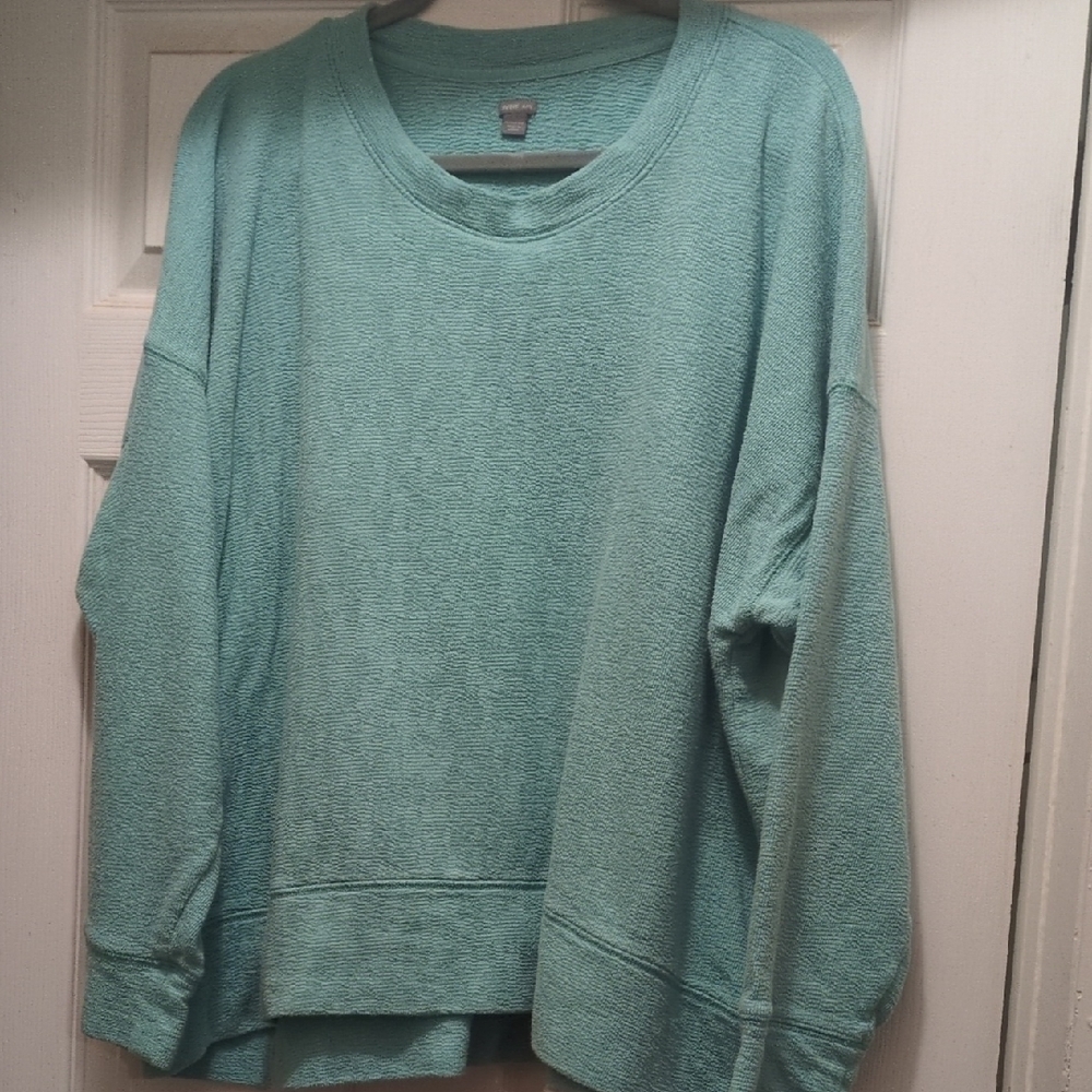 Aerie Aqua Crew Neck Sweater